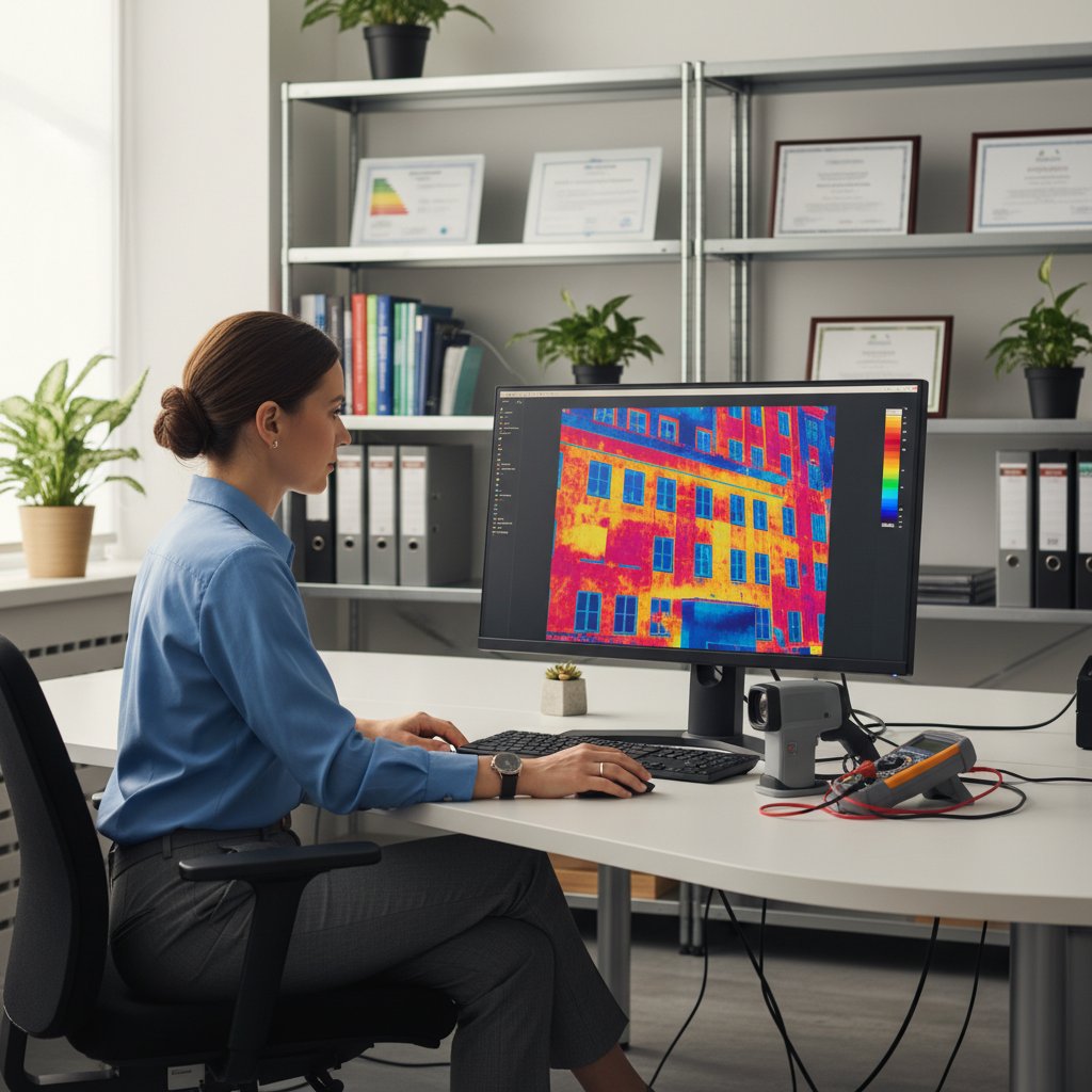 Energy analysis workspace at Freshmanual office